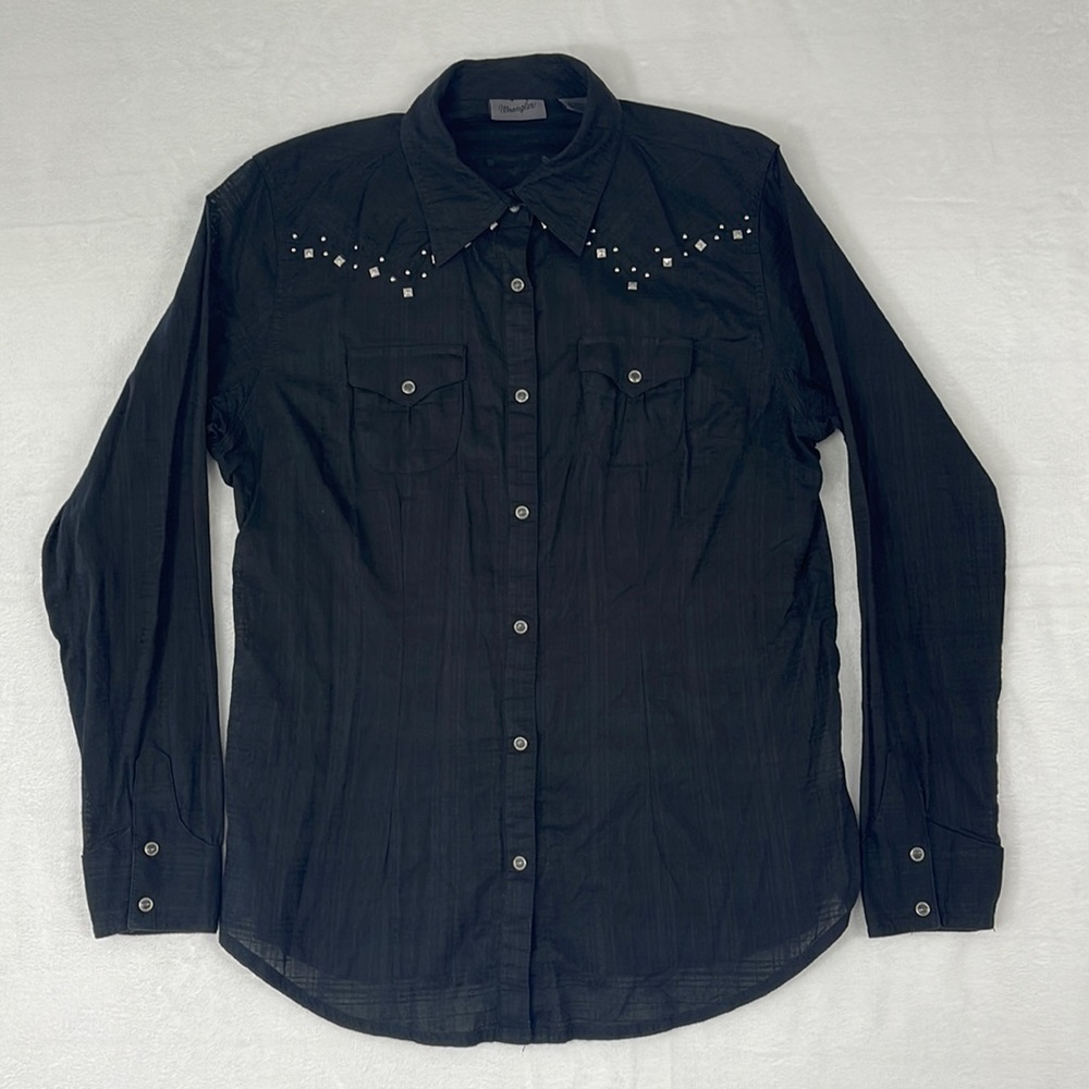 Wrangler Pearl Snap Rhinestone Jewels Women’s‎ Large